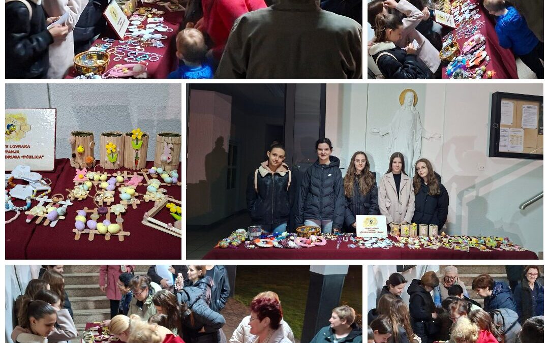 Uskrsna prodaja proizvoda Učeničke zadruge “Pčelica”